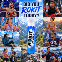ROKiT Oxígeno 10.4L | 99.9% Oxígeno puro | Más de 220 inhalaciones | Lata portátil